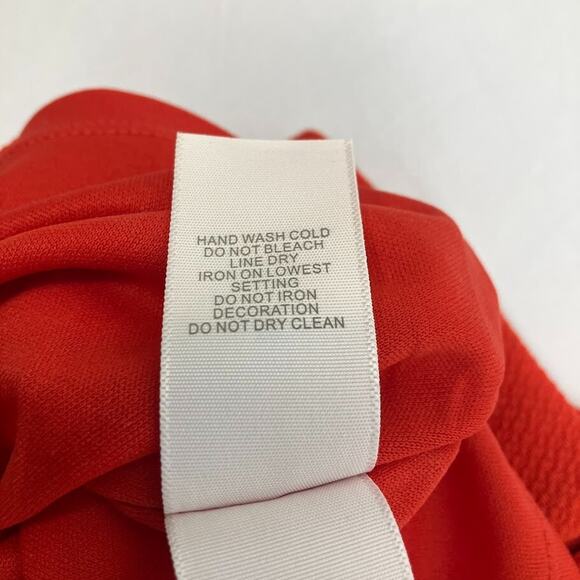 BISOU BISOU Red Sleeveless Round Neck Beaded Crop Top Tank Womens Size XS - Picture 8 of 10